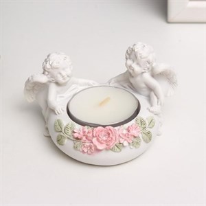 Сувенир "2 ангелочка со свечой" 5,5х9х7 см Сувенир "2 ангелочка со свечой" 5,5х9х7 см