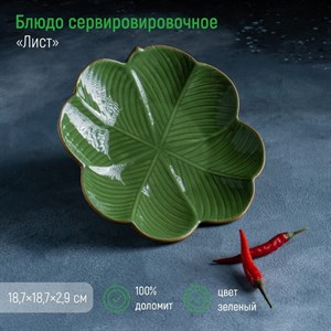 Блюдо сервировочное «Лист», 18,7×18,7×2,9 см Блюдо сервировочное «Лист», 18,7×18,7×2,9 см
