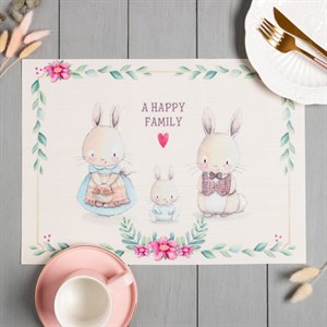 Салфетка на стол  "A HAPPY FAMILY" ПВХ 40*29см