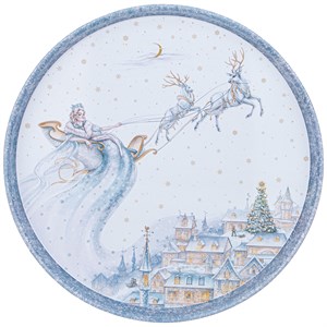 Поднос сервировочный agness "Снежная королева" 33*2,1 см Поднос сервировочный agness "Снежная королева" 33*2,1 см