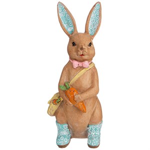 Фигурка "кролик с сумкой" 10.5*10.5*26 см.