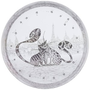 Поднос сервировочный "котики" 33*2,1 см Поднос сервировочный "котики" 33*2,1 см