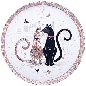 Поднос сервировочный "парижские коты" 33*2,1 см Поднос сервировочный "парижские коты" 33*2,1 см