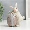 Сувенир "Кролик с яичком с бантом" 11х5,5х8,5 см - фото 34009